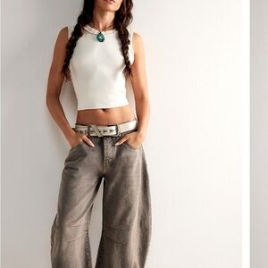 Free People Barrel Jeans